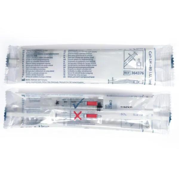 Шприц з Ca2+LH ~ 80 I.U. 3мл для взяття артеріальної крові BD A-line